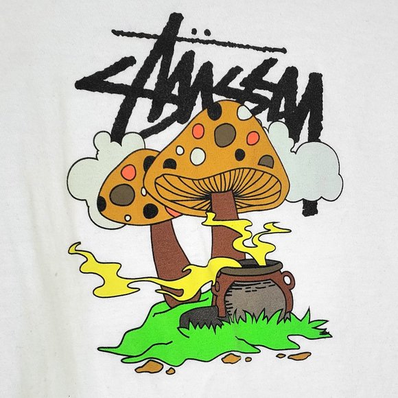 STÜSSY White T-shirt “Something’s Cooking" - Picture 2 of 4